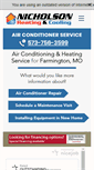 Mobile Screenshot of nicholsonheatingandac.com